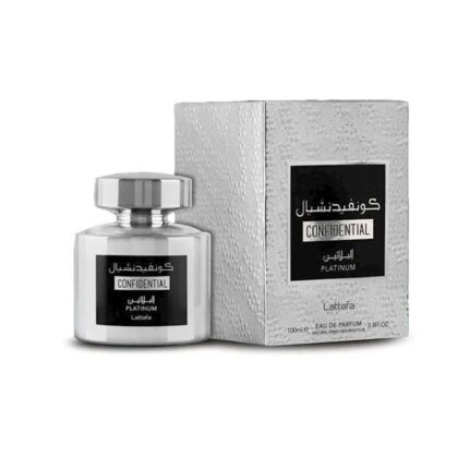 Lattafa Pefumes Confidential Platinum ətir suyu hamı üçün 100 ml onlayn sifariş edin