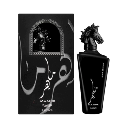 Lattafa Perfumes Maahir Black Edition hamı üçün ətir suyu 100 ml Onlayn sifariş edin