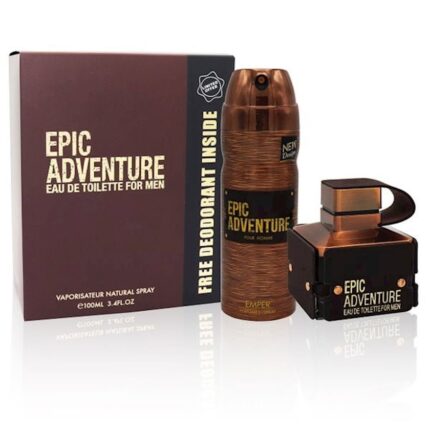 Emper Epic Adventure kişilər üçün ətir dəsti (tualet suyu 100 ml + dezodorant 200 ml)