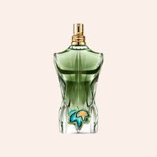 Jean Paul Gaultier Le Beau Paradise Garden kişi ətiri yaşıl tropik flakon dizaynı ilə