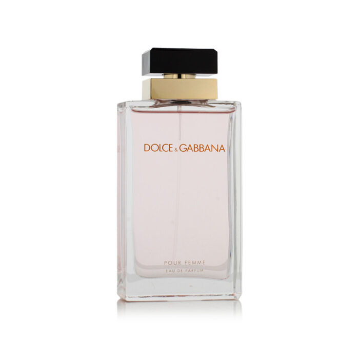 Dolce & Gabbana Pour Femme qadın ətiri 100 ml – zərif, cazibədar və klassik qoxuya sahib parfüm flakonu və qutusu.