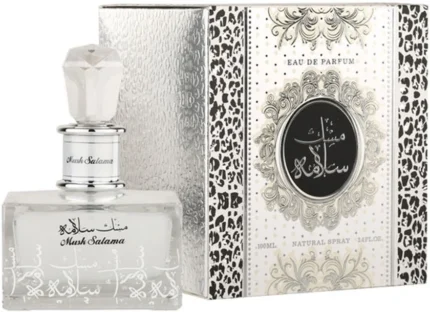 Lattafa Musk Salama 100 ml uniseks ətir şüşəsinin şəkli – zərif və təmiz qoxulu ətir