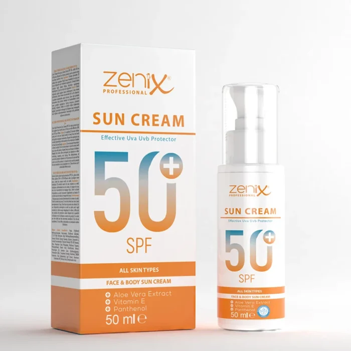 Zenix Günəş Kremi SPF 50 dəri üçün yüksək qoruyuculu günəş kremi