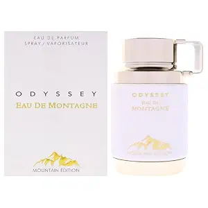 Armaf Odyssey Eau De Montagne 100ml EDP kisi etri qutusu ve flakonu